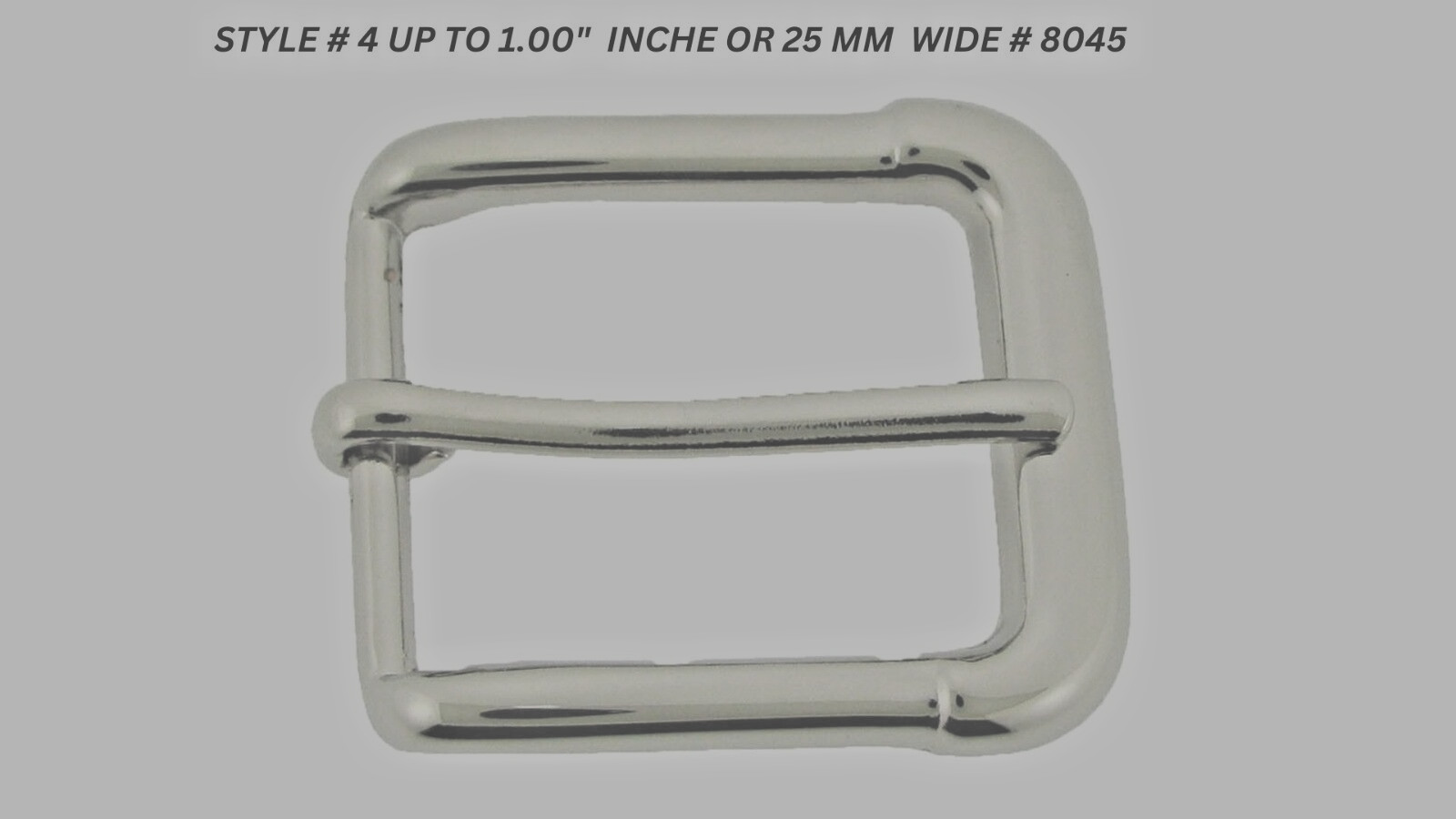 Pin Belt Buckles for Men&rsquo;s Fits 1.0″ inch 25mm Watch Belt Anti Allergic Silver