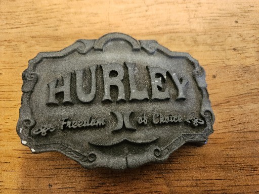 HURLEY Intl Clothing Co Freedom of Choice Belt Buckle LIMITED EDITION FREE SHIP!