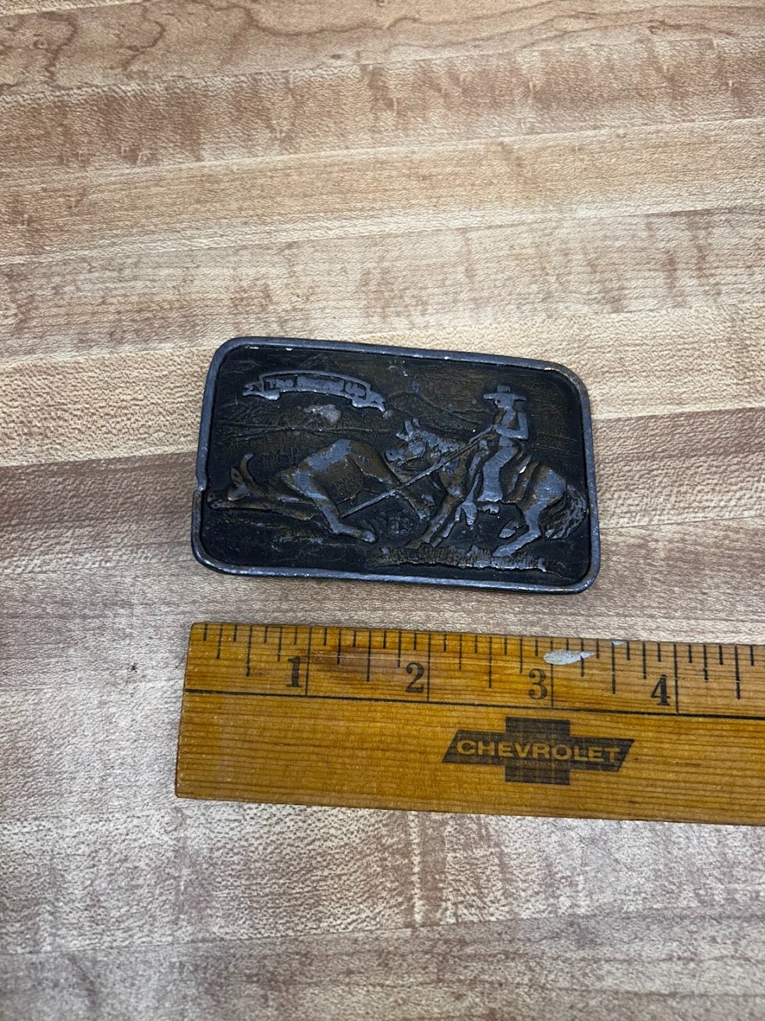 70s Cowboy Western Horse Calf Belt Buckle Rodeo