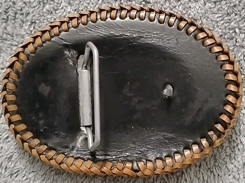 Leather Mountaineer Belt Buckle