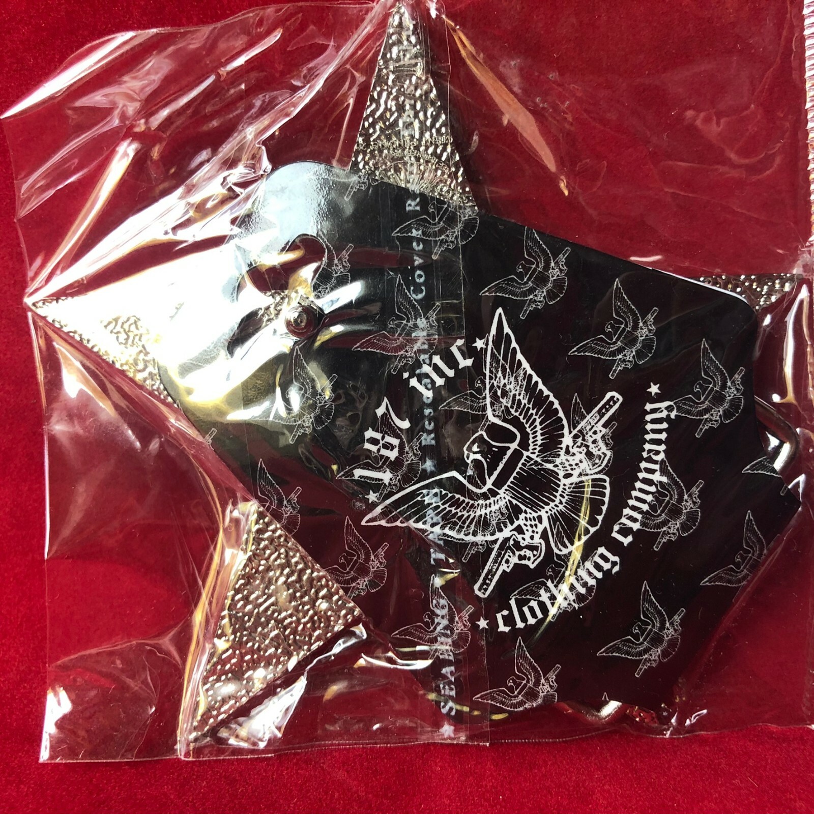 Chrome Plated Star Belt Buckle 187 Clothing Company New Still Sealed