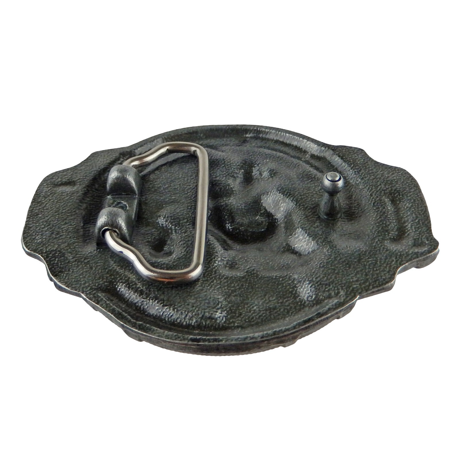 Volunteer Firefighter Men&rsquo;s Belt Buckle Silver Tone Fits 1.5&Prime; Belts Enamel