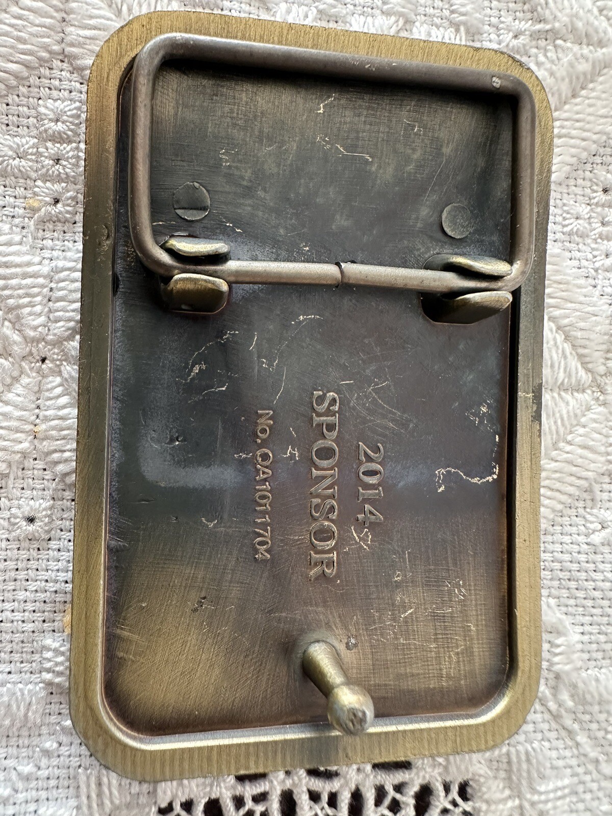 Freedom Is Not Free Brass Belt Buckle By Sponsor 2014