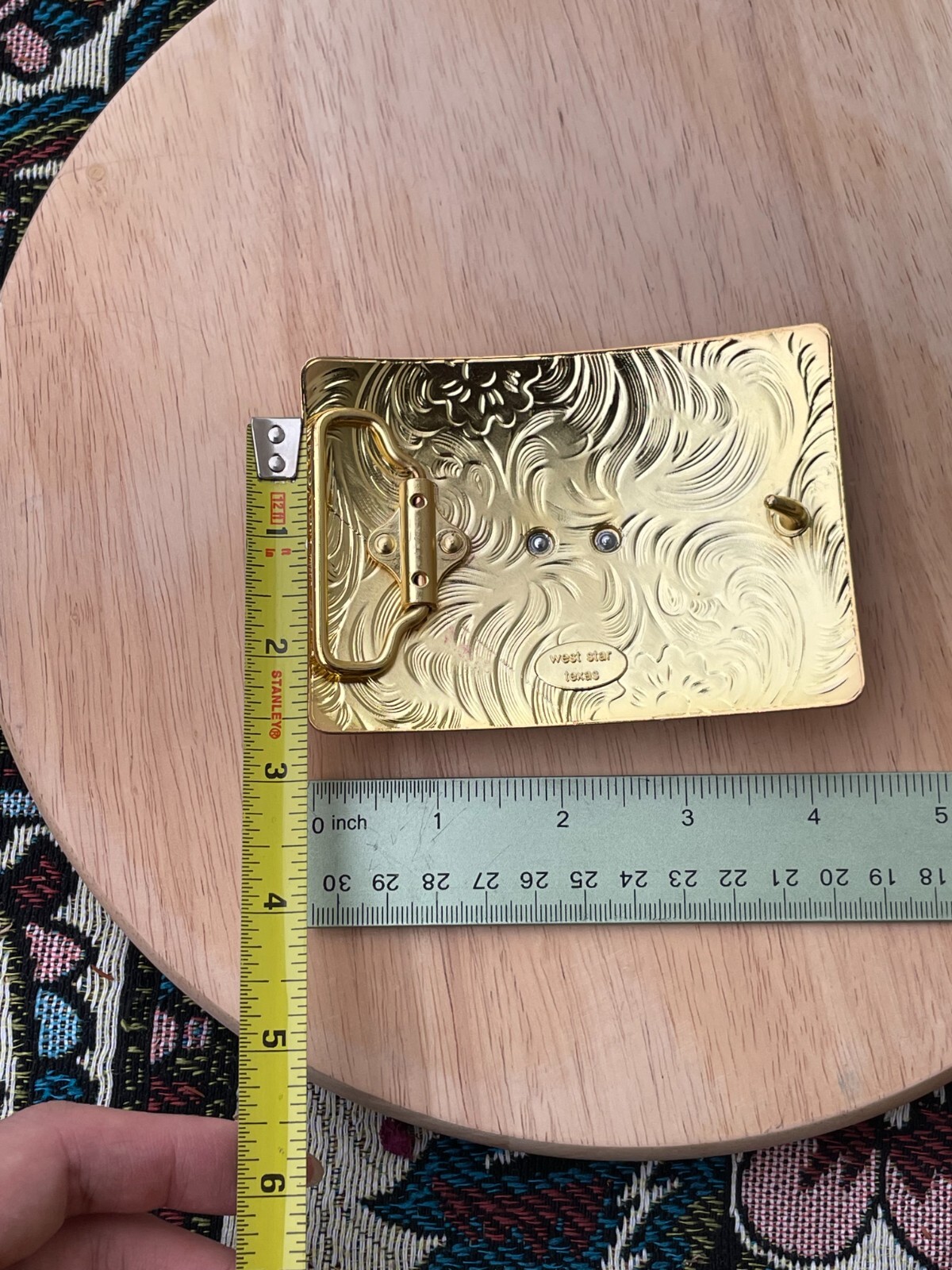 Western Buckle Gold Silver Red Horse Head Cowboy Buckle Fit 2 » Hebilla Vaquero