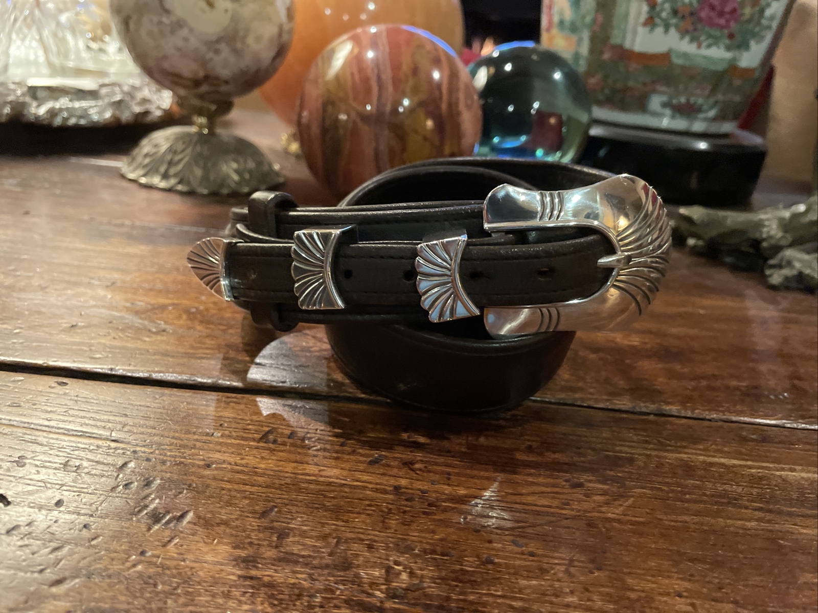 Alexander Kalifano James Reid Style Sterling Silver Belt Buckle 37-38-1.5”🐂✅