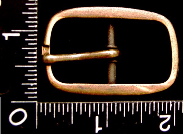 LL06120 VINTAGE ***RECTANGULAR SHAPE*** TONGUE TYPE BRASSTONE BELT BUCKLE