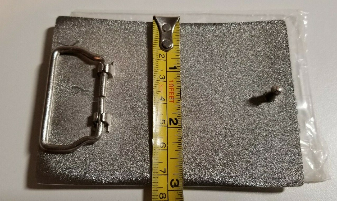 Sexy Lady on Silver Belt Buckle