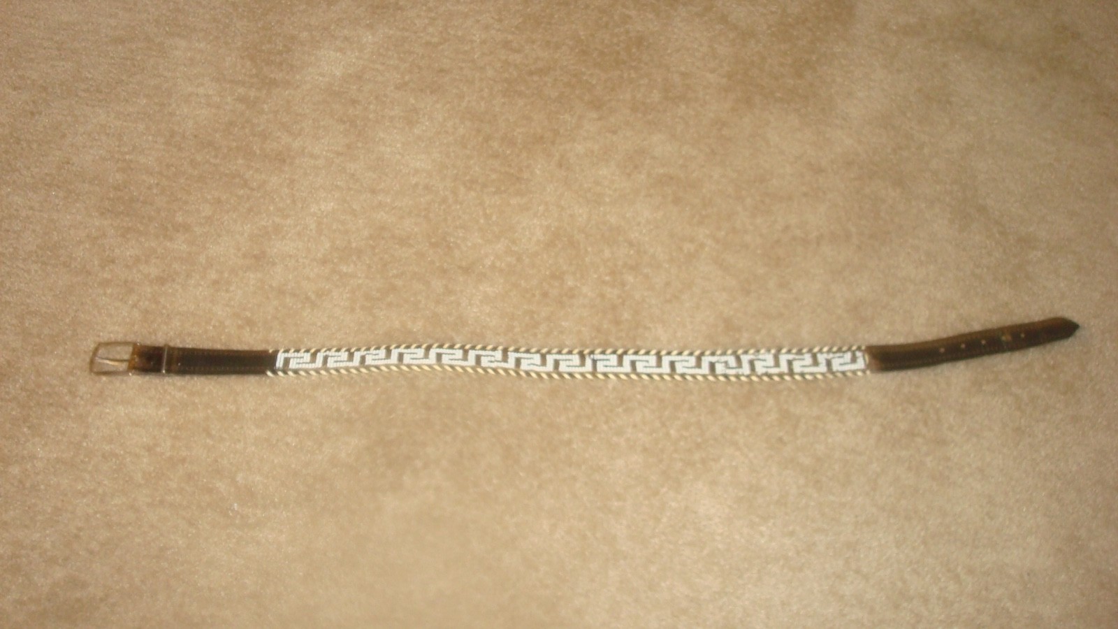 Beaded Belt Black/White 27/30 waist