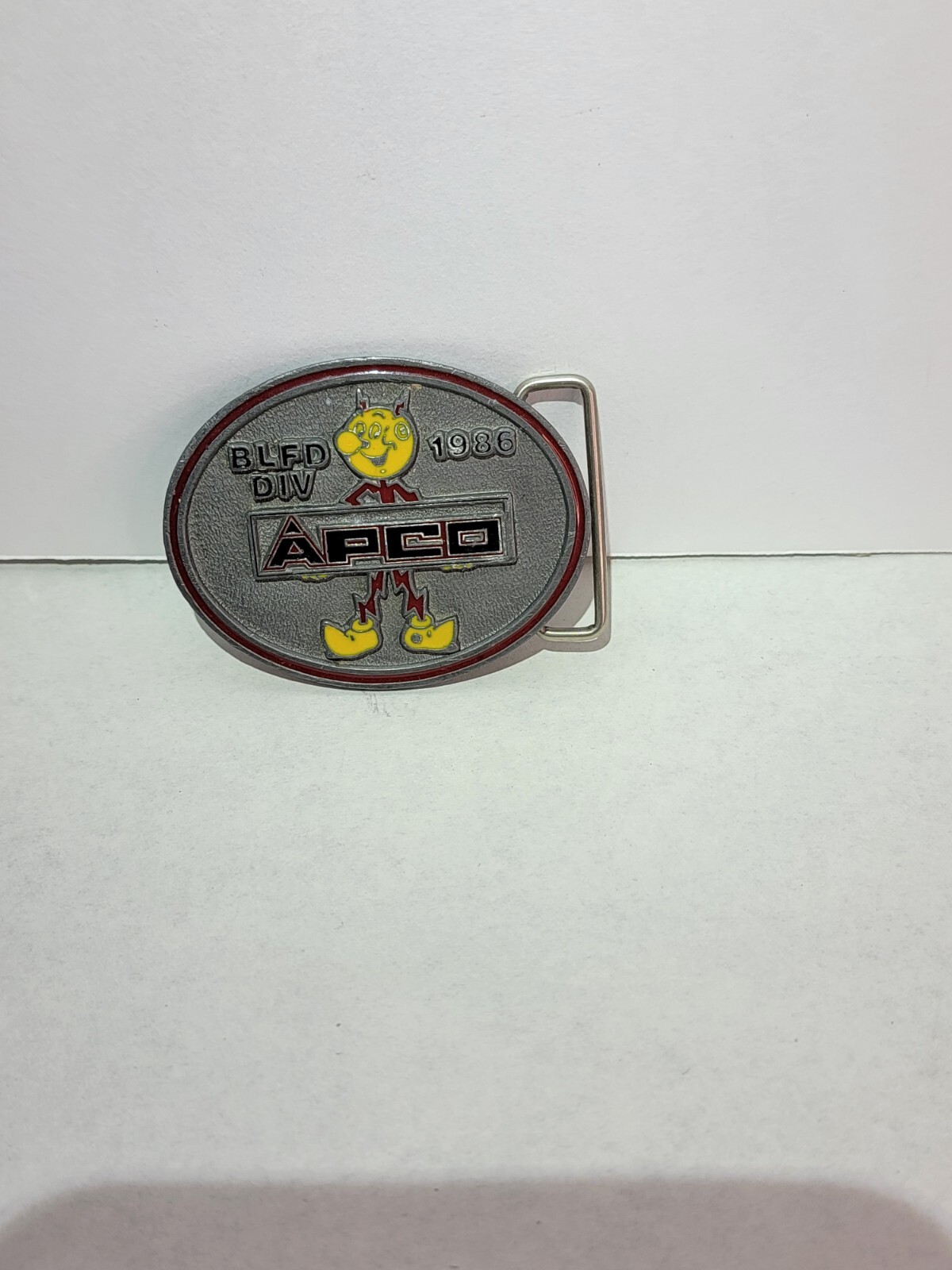 Reddy Kilowatt Belt Buckle – Vintage 1966 Oval Buckle – APCO