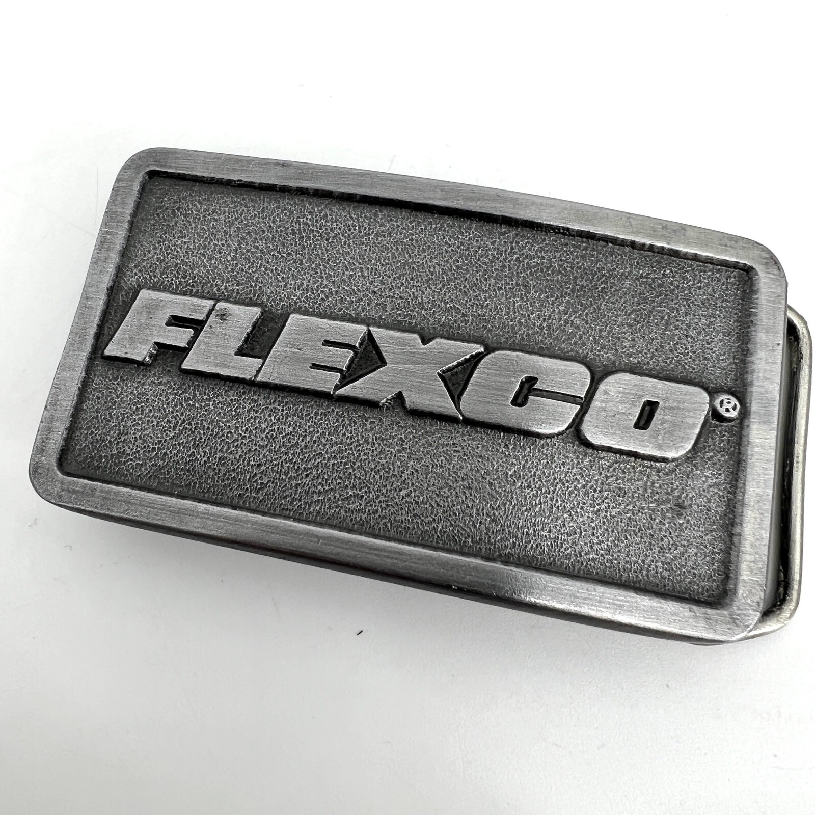 Vintage 1994 FLEXCO Flexible Steel Lacing Company USA Belt Buckle 2&Prime;x3&Prime;