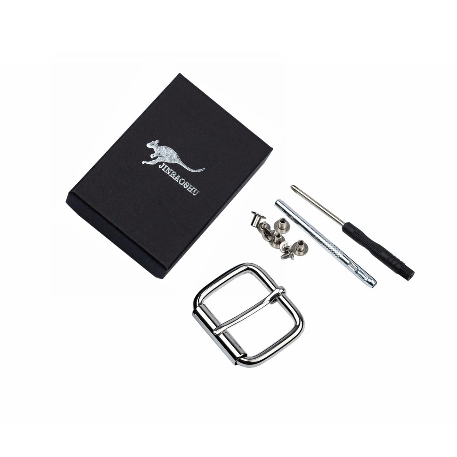 1.5&Prime;(38mm-40mm) Belt Buckle Brass Stainless Steel Heavy Duty Silver Roller