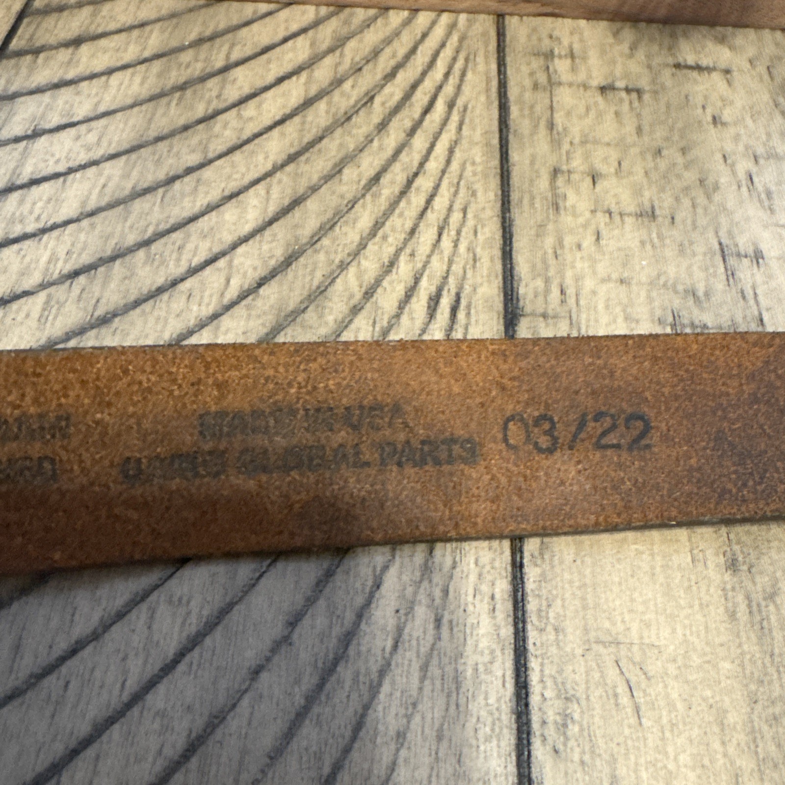 Justin Leather Belt Size 28 Brown Tooled Champion Buckle Western Rodeo