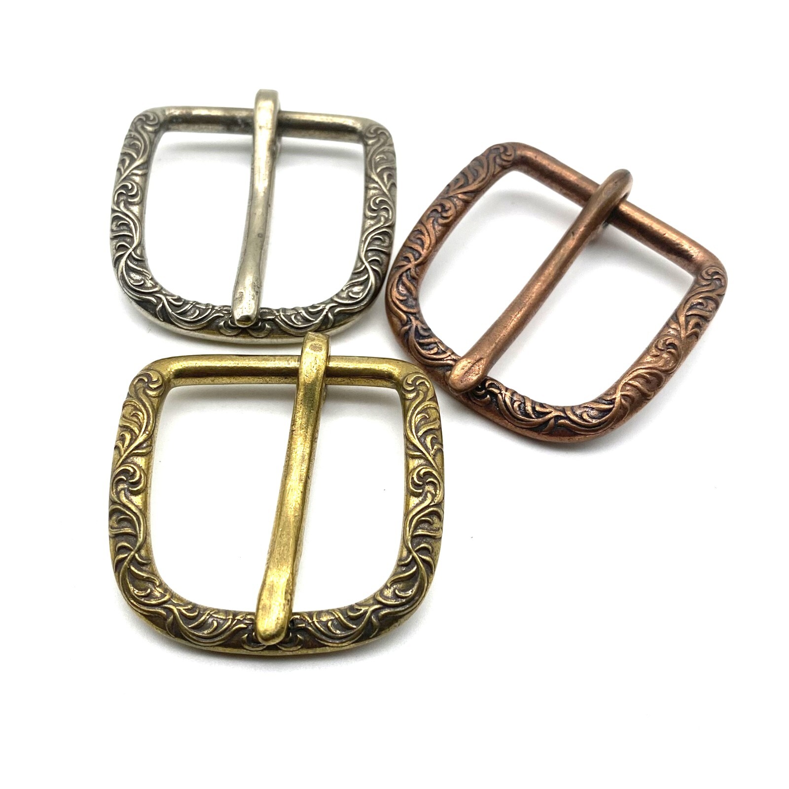 27mm/36mm Tang Grass Buckle for Tooling Carved Leather Belts