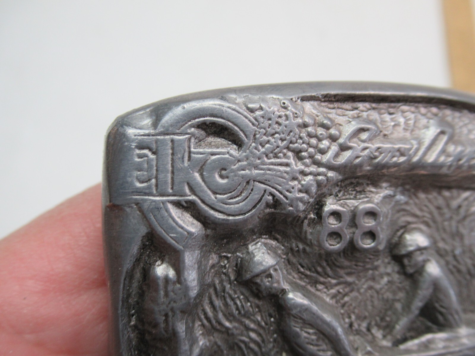 ELKO – SAFETY OLYMPIAD 88 – GARY PRAZEN – BELT BUCKLE – listing # 3913