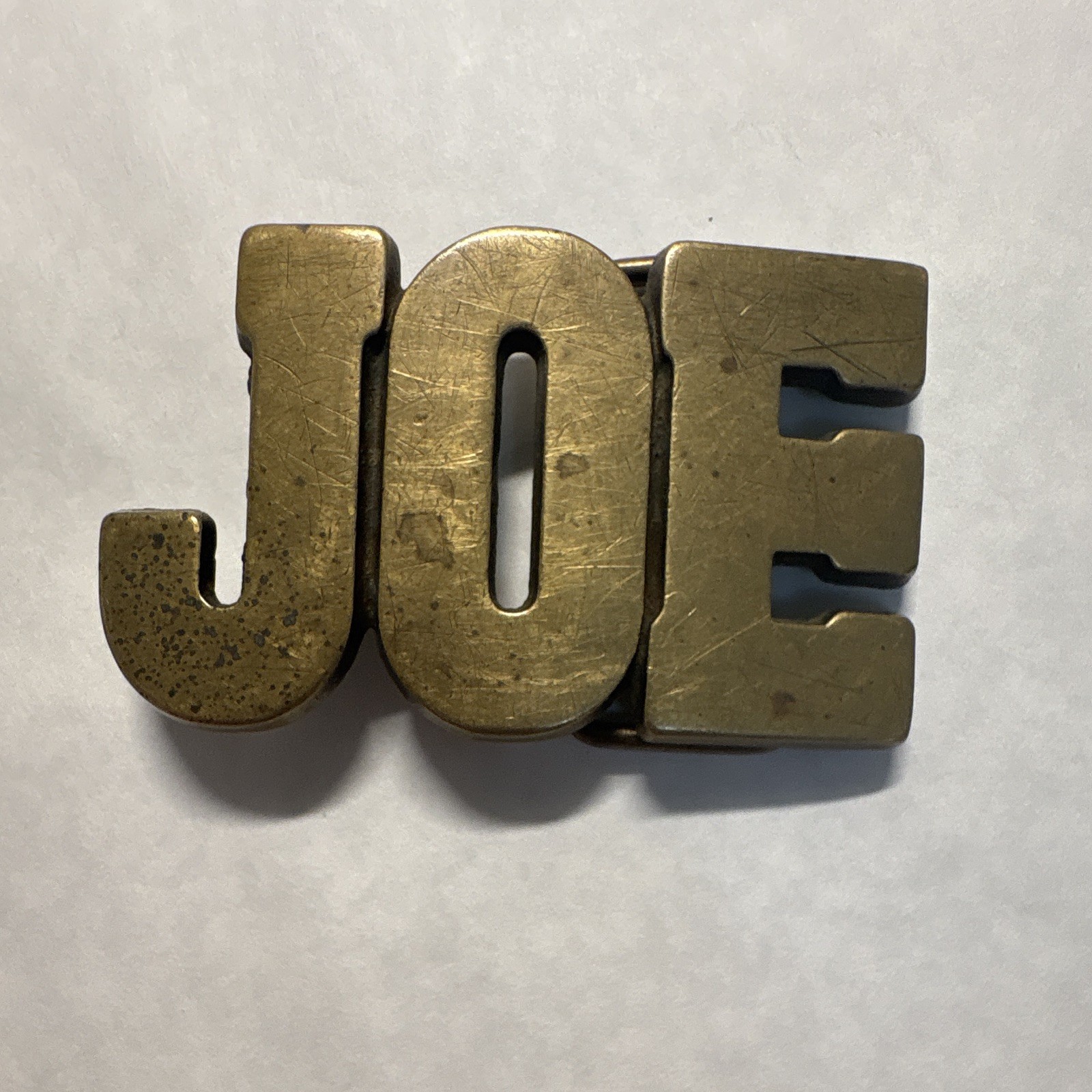 BBB Solid Brass « Joe » Belt Buckle Floral Western Antique Finish 1.5in #843