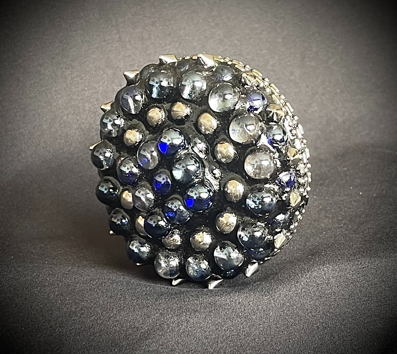 “Perpetual Motion” Belt Buckle 3 1/8” Round Industrial OOAK Darren McNeese