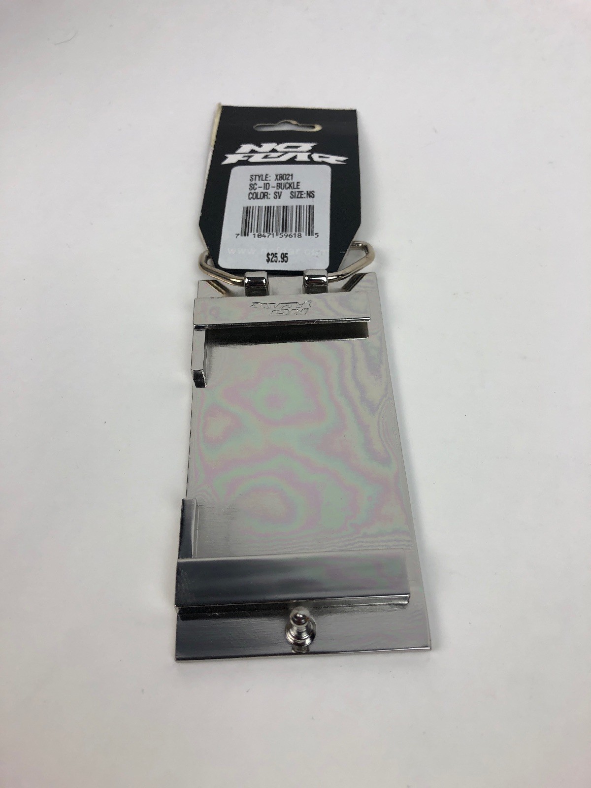 No Fear XB021 Southern California SO * CAL Sliver CHROME belt buckle – FSTSHP