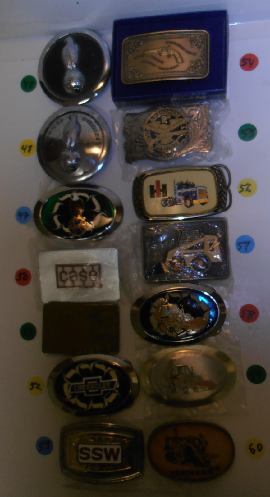 66 Vintage Men&rsquo;s Belt Buckles (You Choose) Most Never Worn