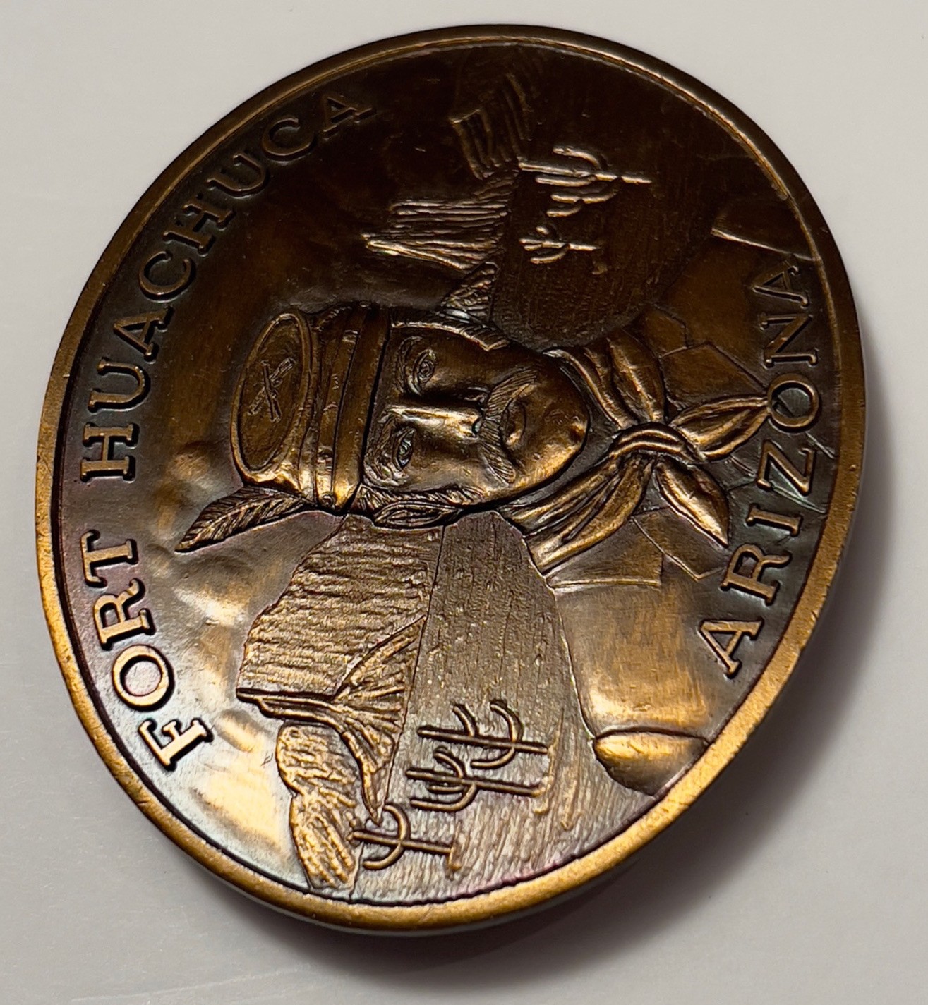 VTG Belt Buckle Fort Huachuca Arizona 11th Signal Group Reenlistment Ltd Edition