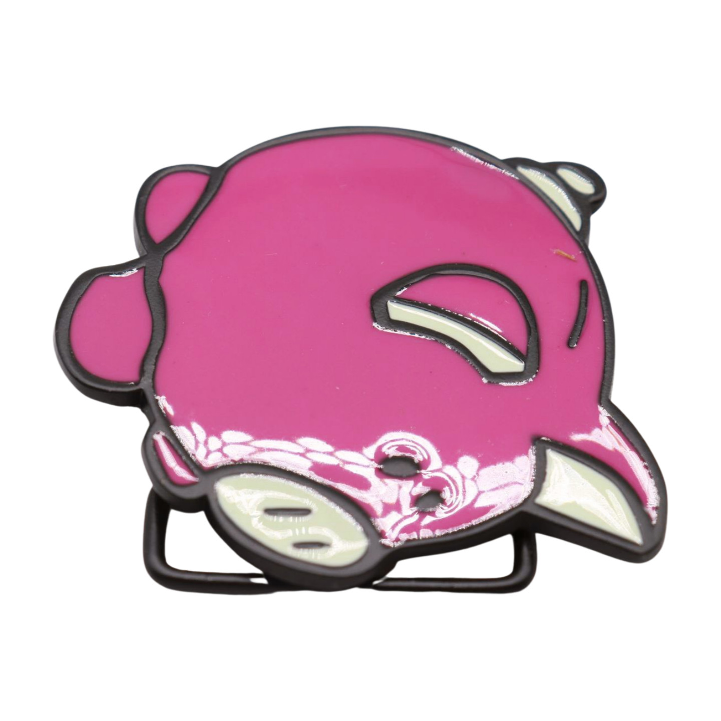 New Men Women Metal Belt Buckle Pink Piggy Bank Animation Cute Gift Present Cool