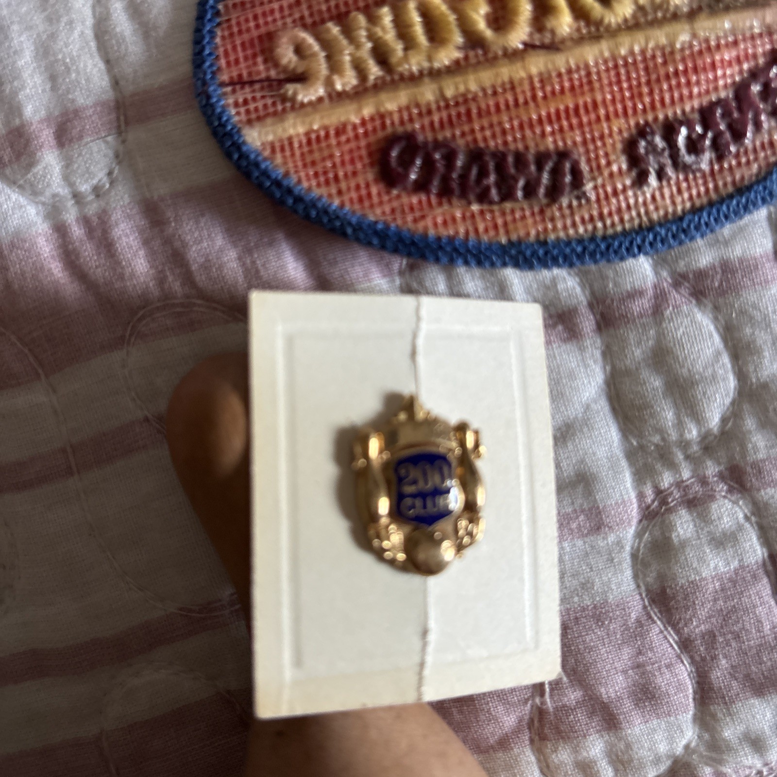 Vintage lot ABC Bowling League Award Brass Belt Buckle RARE, pin patches