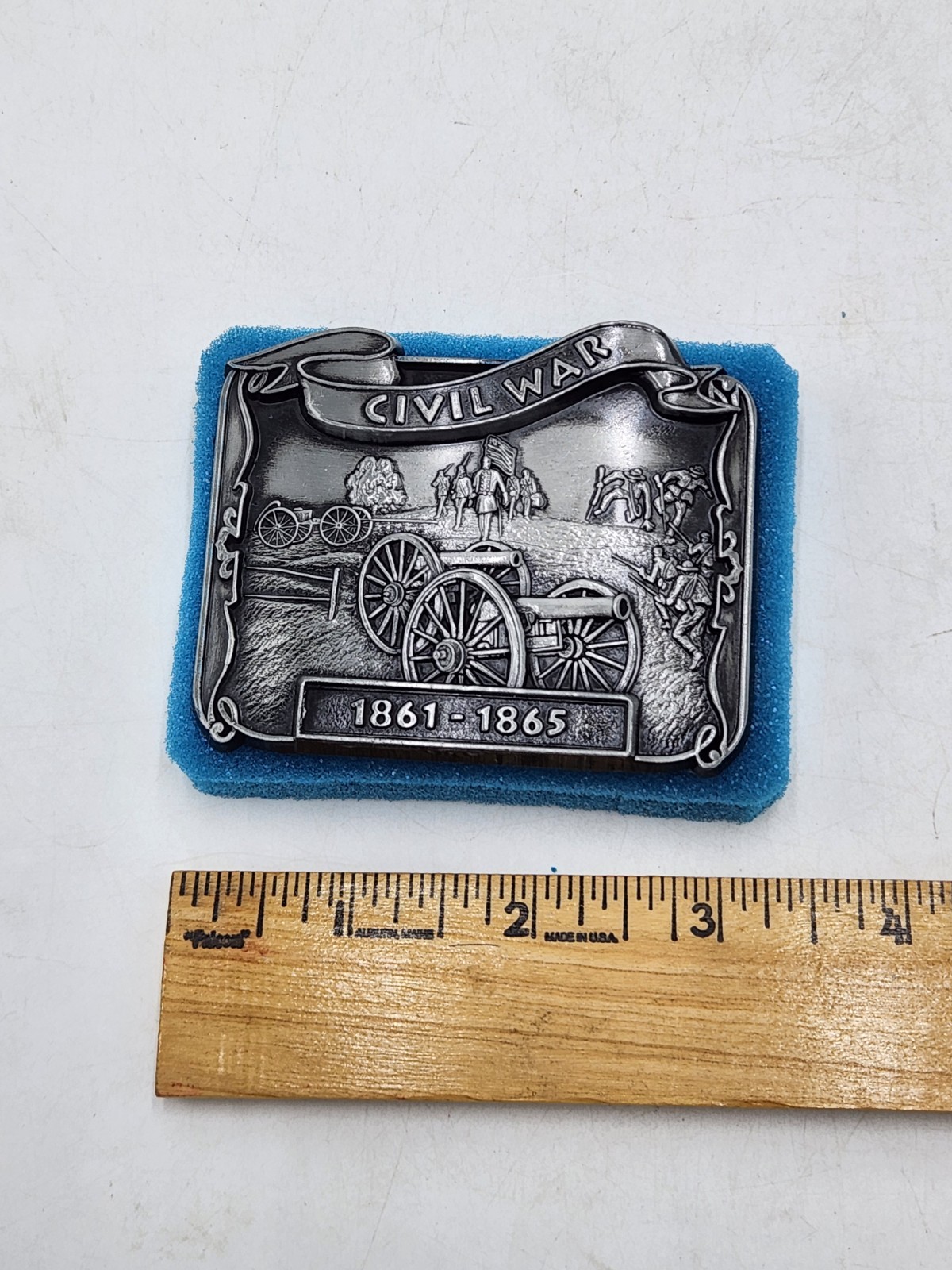 American Civil War 1861-1865 Pewter Metal Belt Buckle Century Company