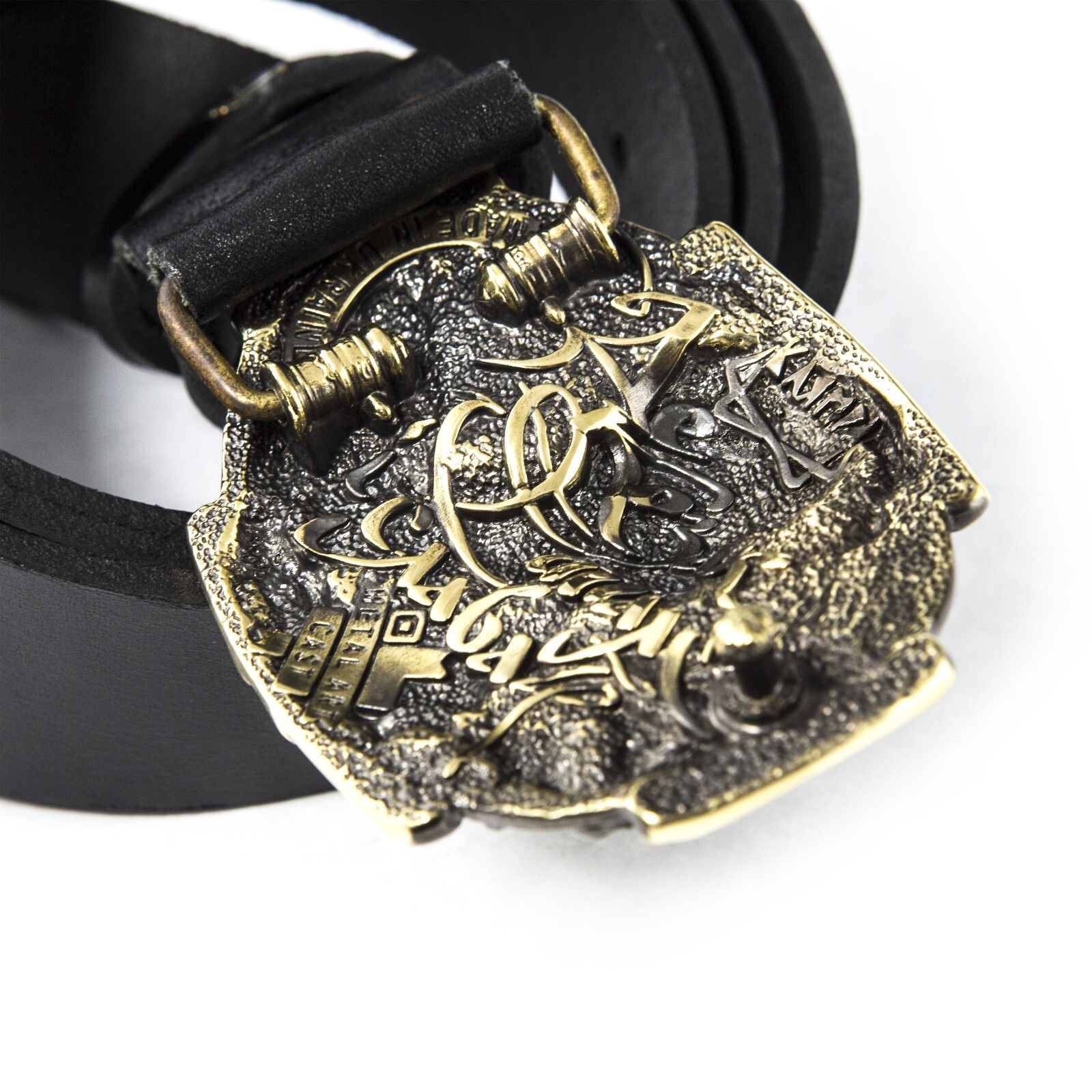 Belt buckle Cossack, Handmade Ukrainian warrior military solid brass buckle