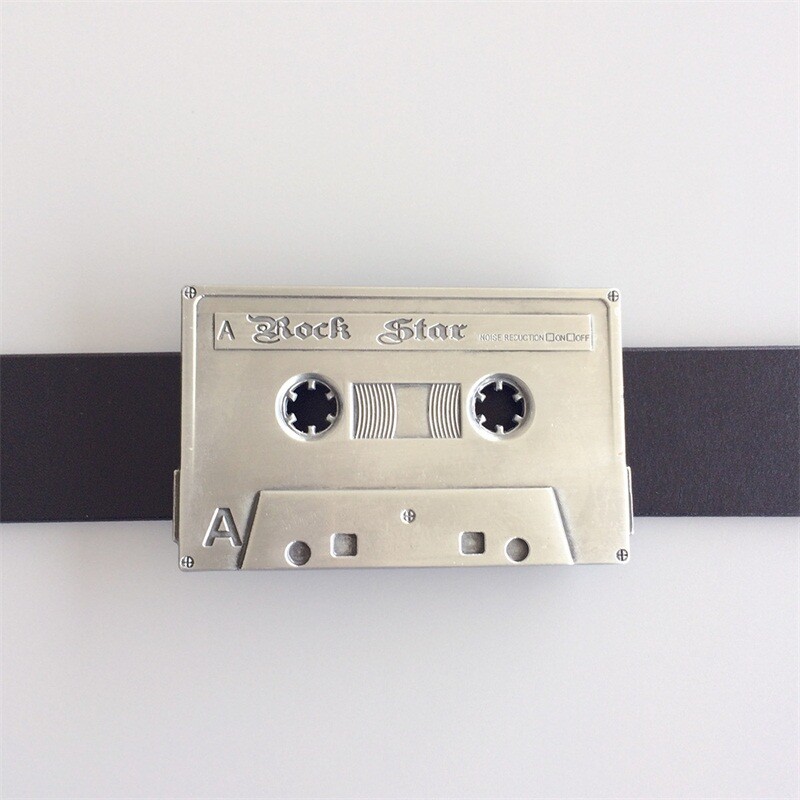 Vintage Rock Cassette Tape Music Belt Buckle Gurtelschnalle also Stock in US