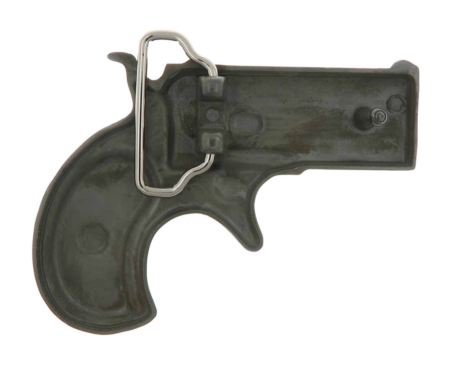 Small Revolver Gun Novelty Metal Belt Buckle