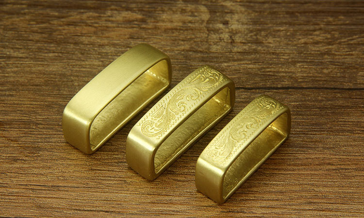 1PCS Solid Brass Carved Pattern Belt Spacer 40mm #92494