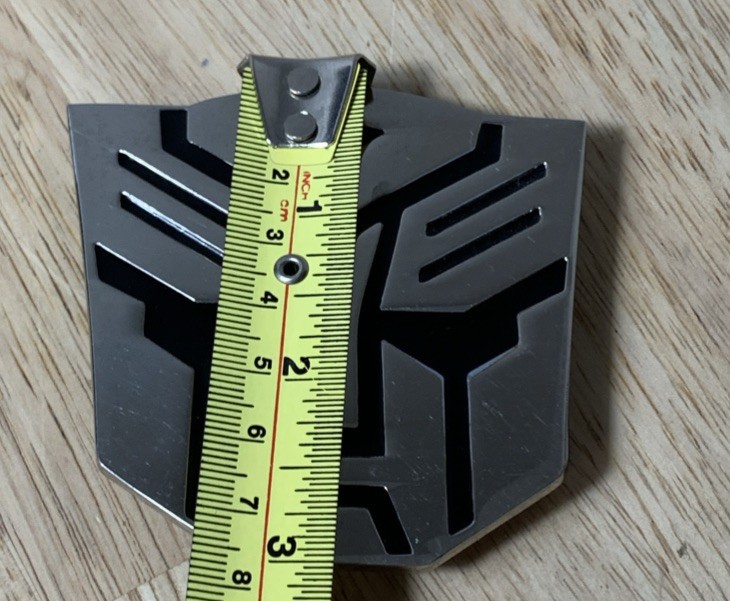 **TRANSFORMERS AUTOBOTS** EMBLEM BELT BUCKLE Chrome/Black look