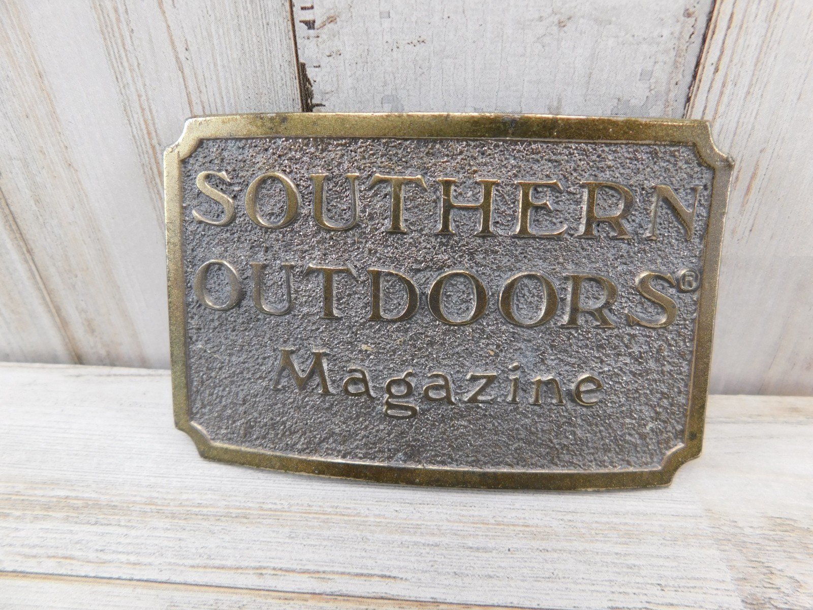 Vtg Southern Outdoors Magazine 1982 Limited Edition Belt Buckle