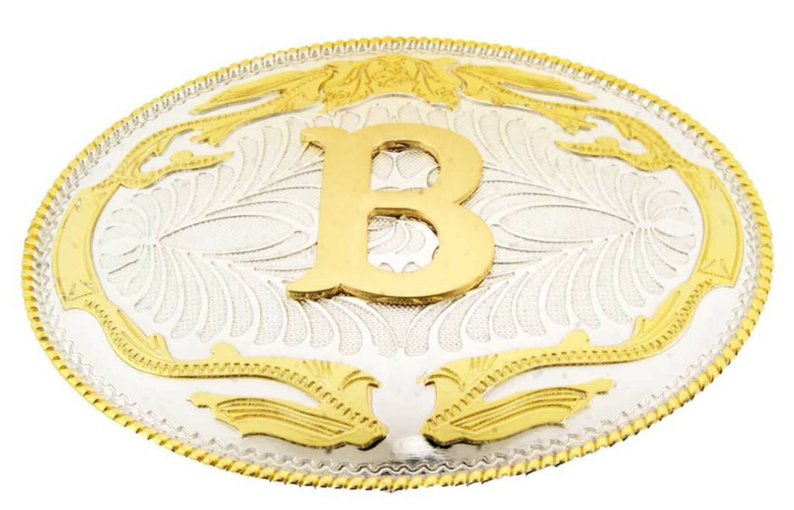 Initial A-Z Letter Belt Buckle Western Men Women Really Cowboy Rodeo Gold Silver