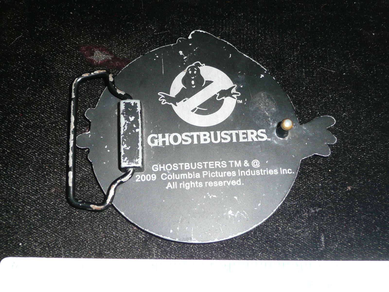 GHOST BUSTERS BELT BUCKLE GLOWS IN THE DARK COOL!!
