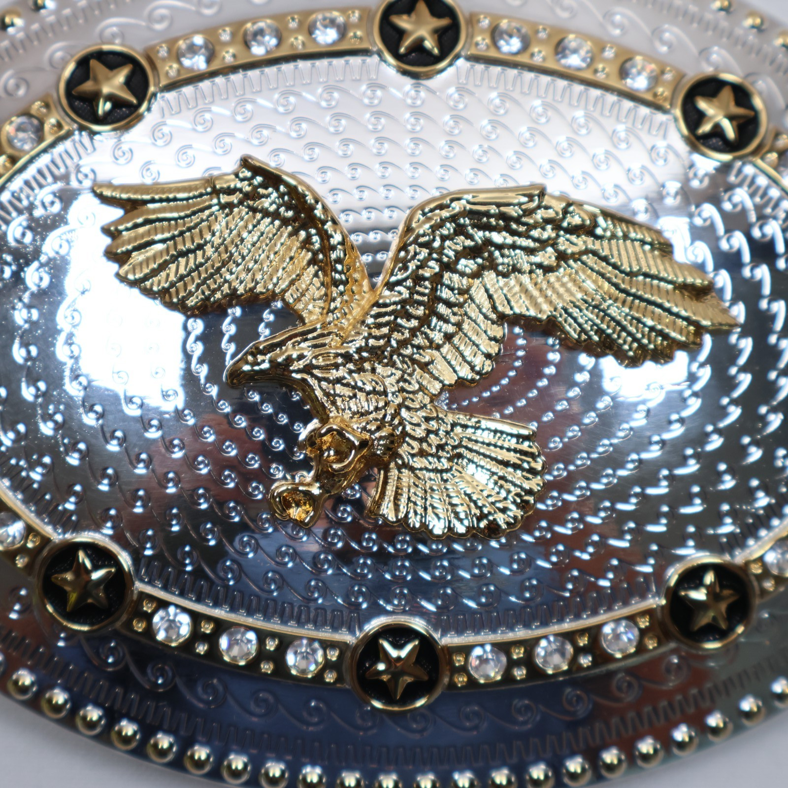 EAGLE Belt Buckle OVAL SHAPE Rodeo Western LARGE