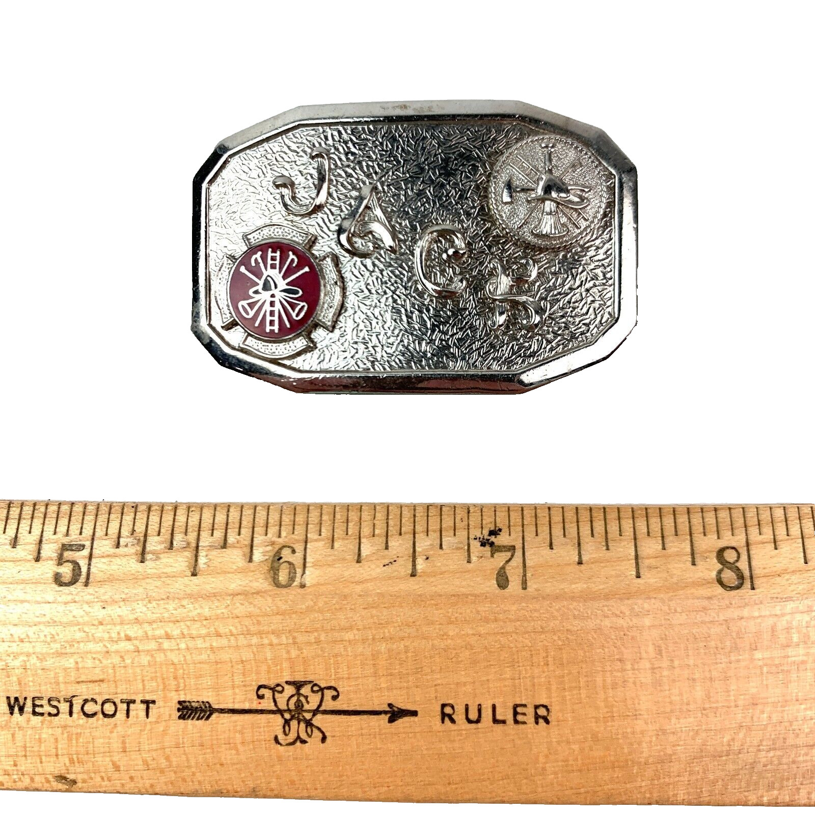 Vintage Jack Name Fire Department Child&rsquo;s Metal Belt Buckle