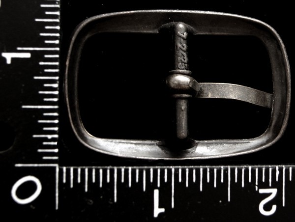LL06120 VINTAGE ***RECTANGULAR SHAPE*** TONGUE TYPE BRASSTONE BELT BUCKLE