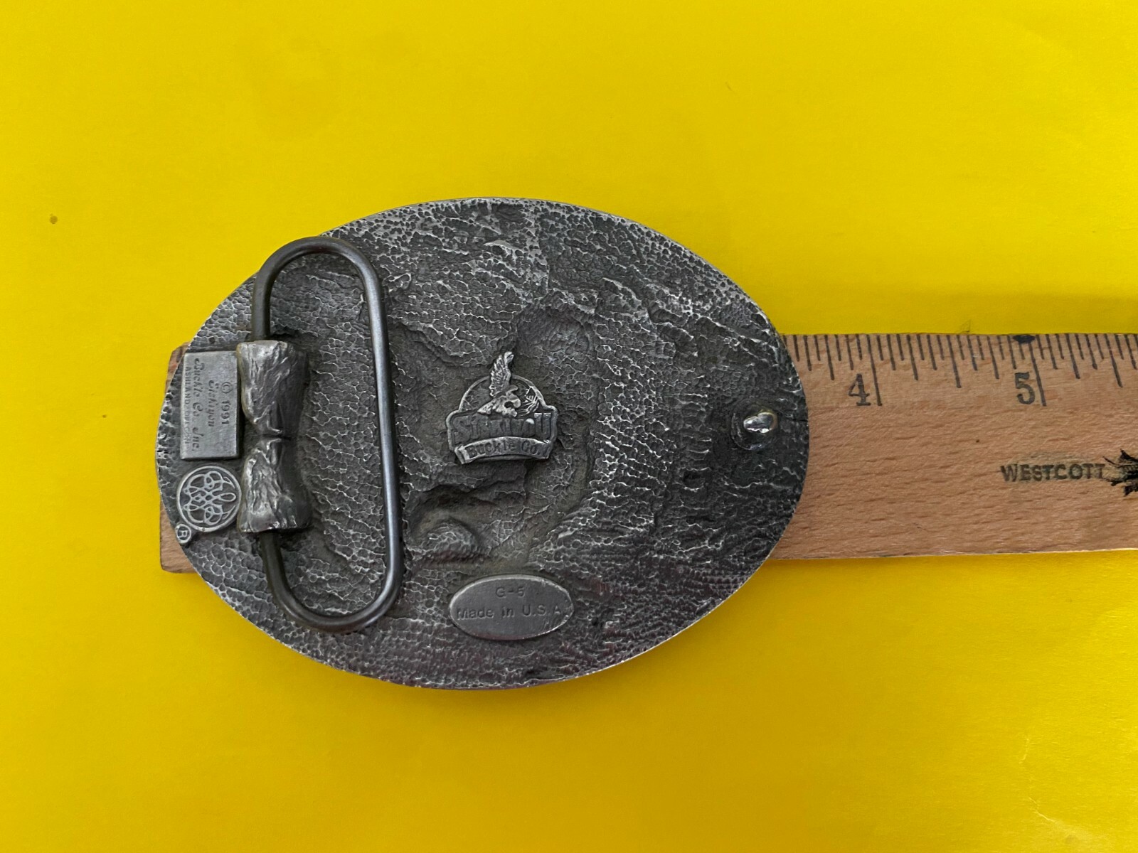 1991 SISKIYOU BELT BUCKLE G-5 EAGLE VERY NICE