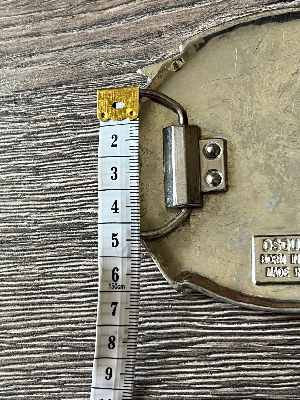 Vintage Dsquared2 big metal buckle with floral for Belt western Y2K 2000s Hawaii