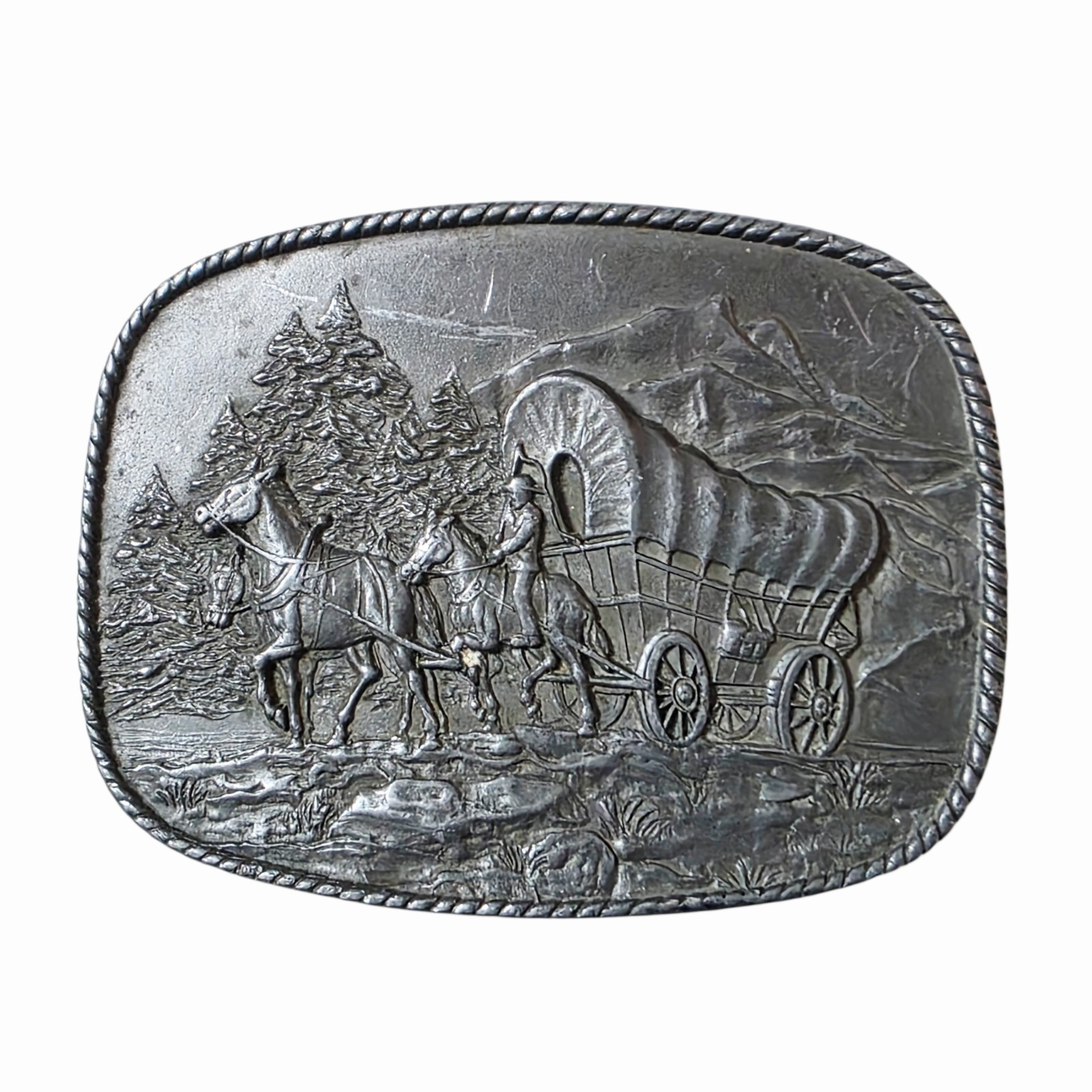 Vtg R&S Bicentennial Wagon Train Pilgrimage Pennsylvania Belt Buckle