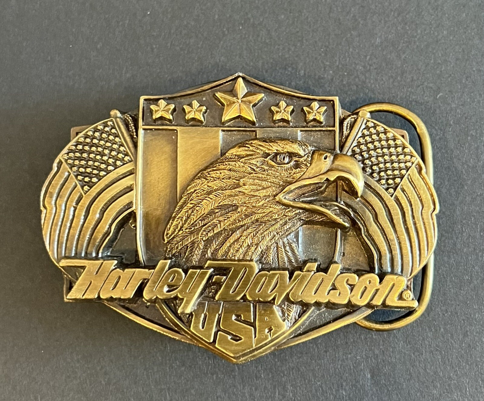 Harley Davidson Belt Buckle Buffalo Biker Style