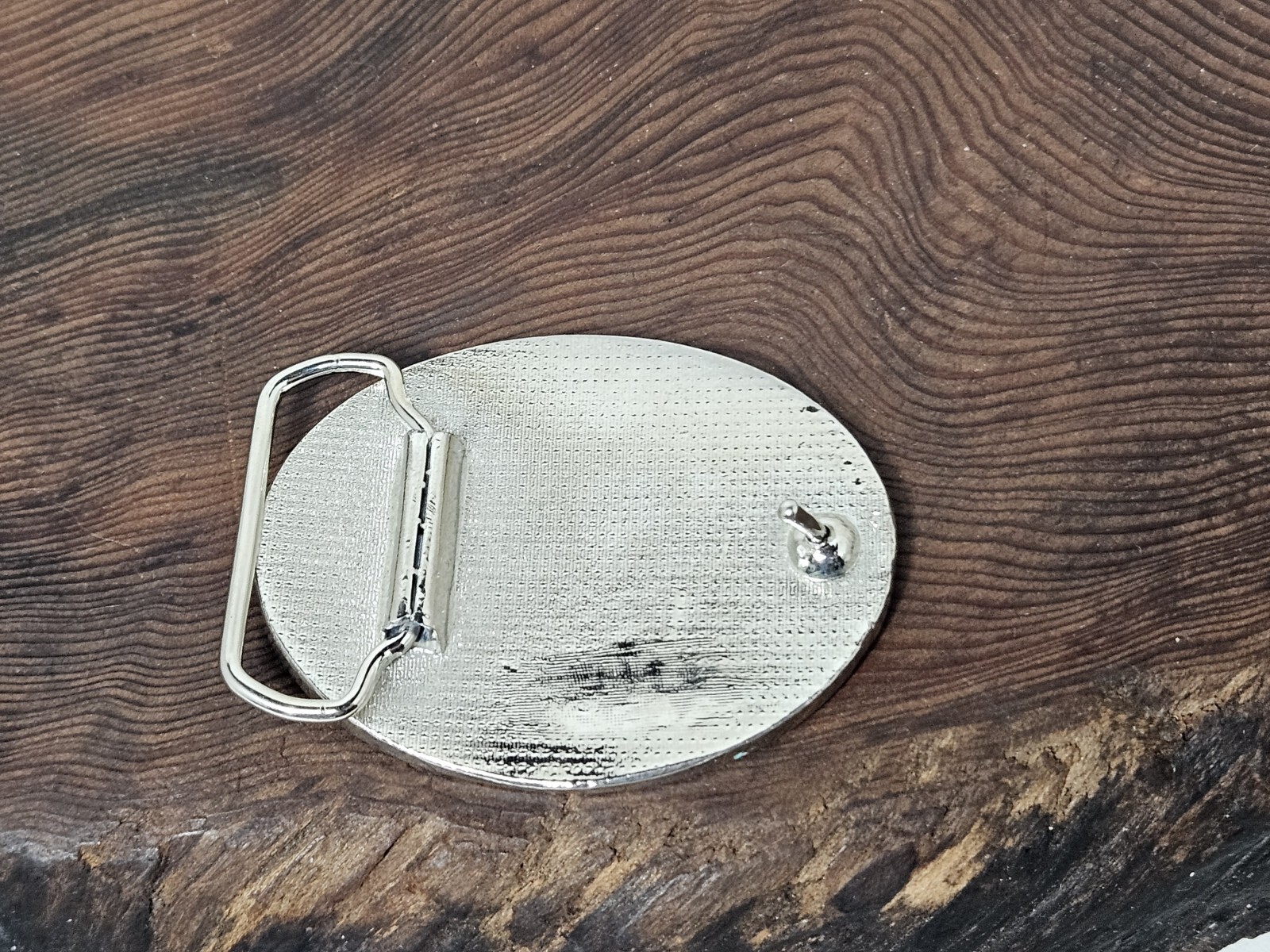 VINTAGE JOHN DEERE « NOTHING RUNS LIKE A DEERE! » METAL BELT BUCKLE