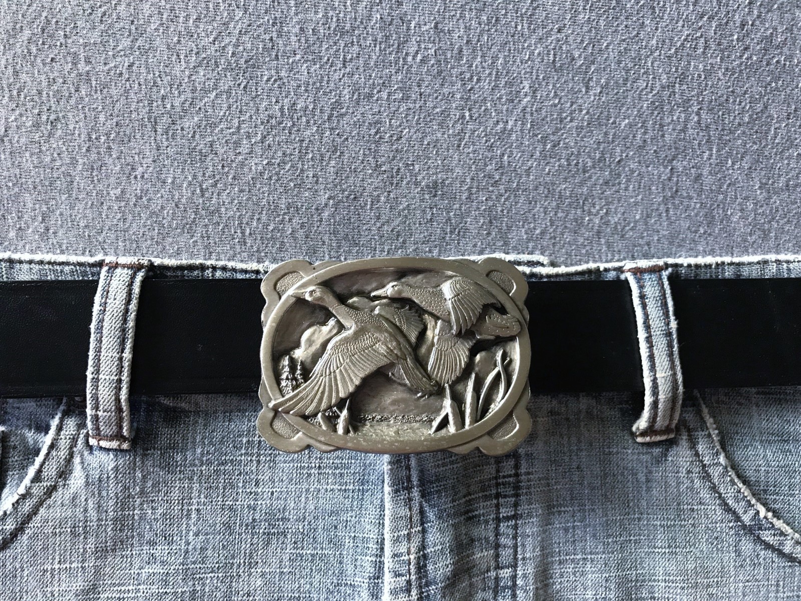 1983 Vintage Wild Ducks Mallards Siskiyou Belt Buckle