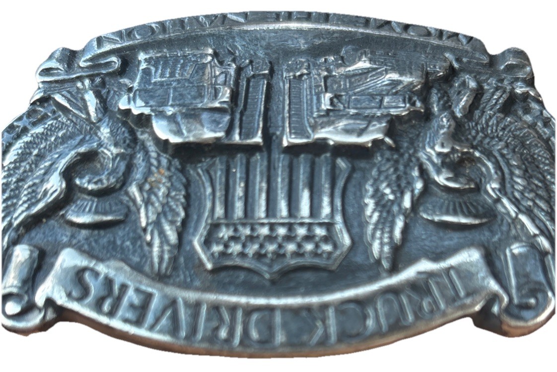 Vintage Truck Drivers Move The Nation Belt Buckle