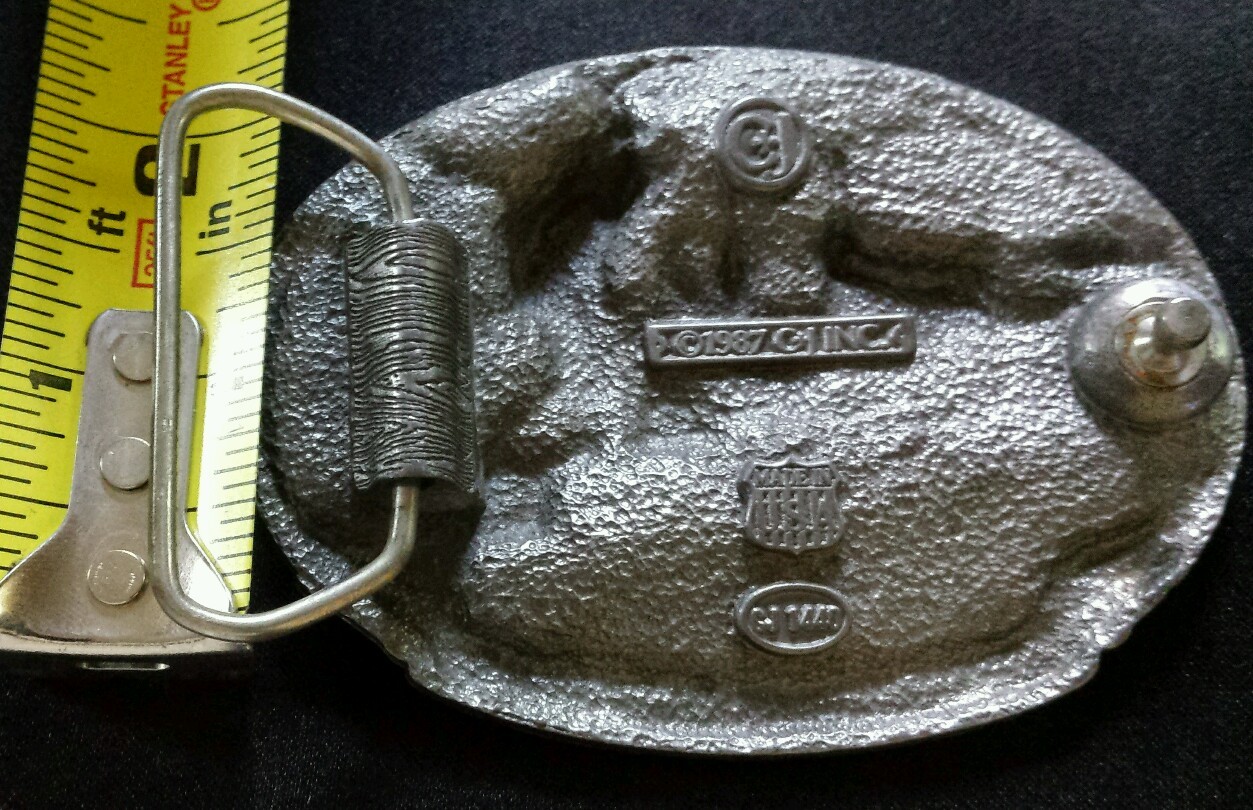 AMERICAN 4 4 0 STEAM ENGINE TRAIN BELT BUCKLE MADE IN USA