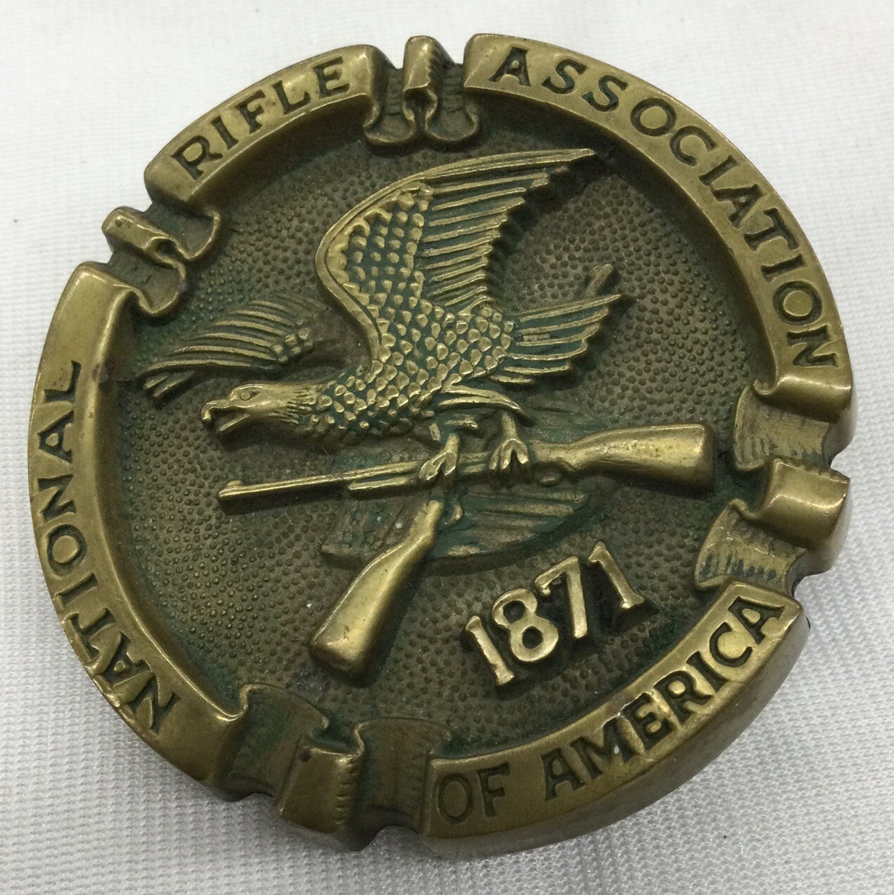 Vintage Belt Buckle NRA National Rifle Association, 1871, #6079 Baron Buckle