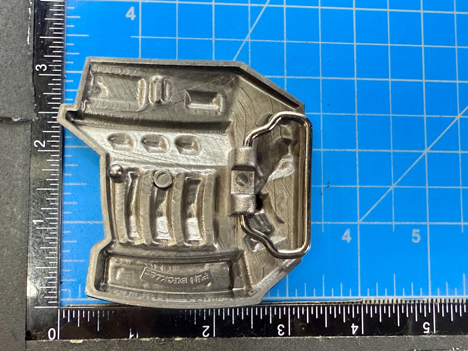 Jackpot Lucky Seven&rsquo;s Vegas Style Slot Machine Figural Gambling Belt Buckle