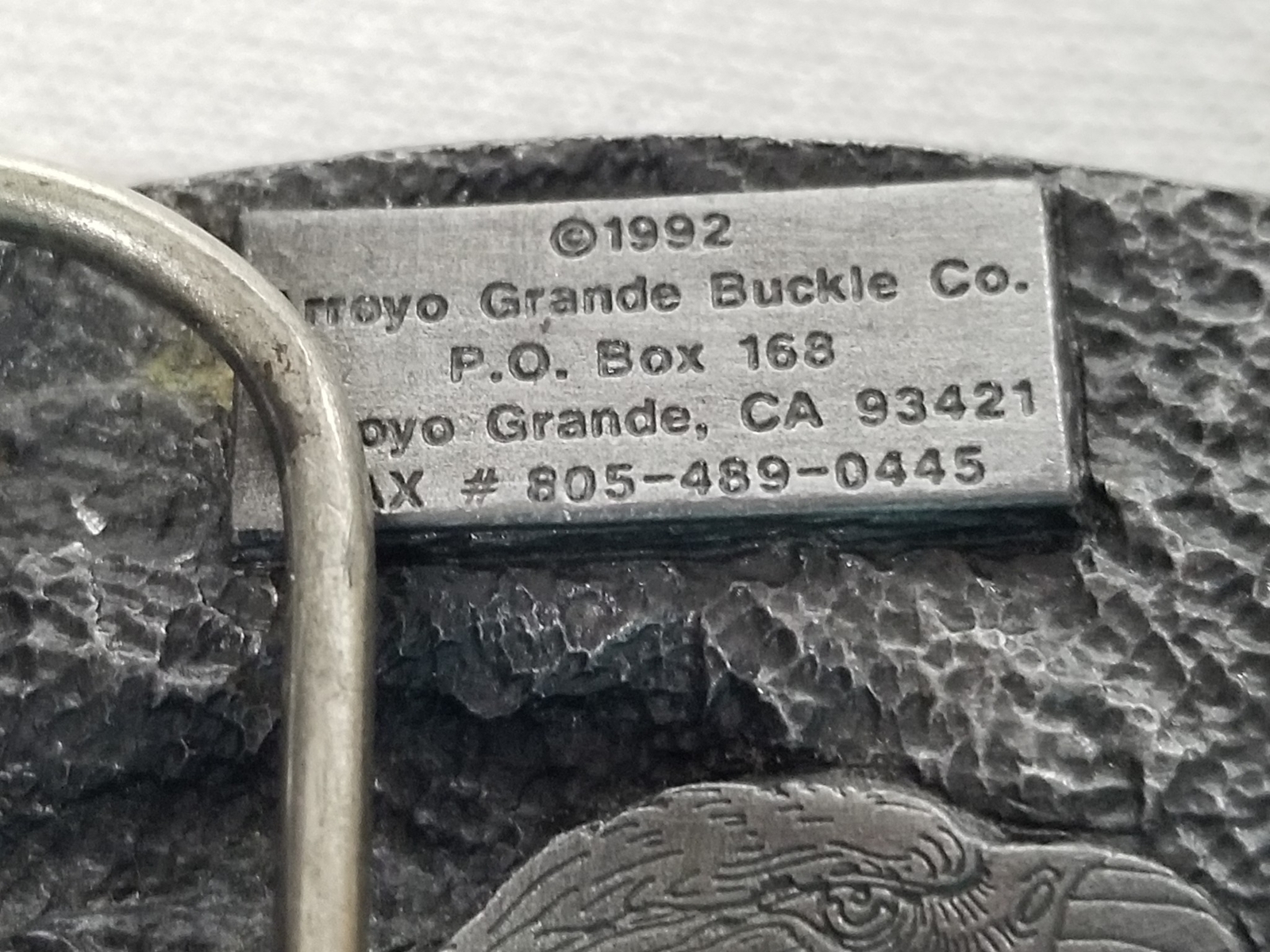 VTG 1992 Arroyo Grande Buckle Co. Eagle Head With Stones Belt Buckle Shelf V4