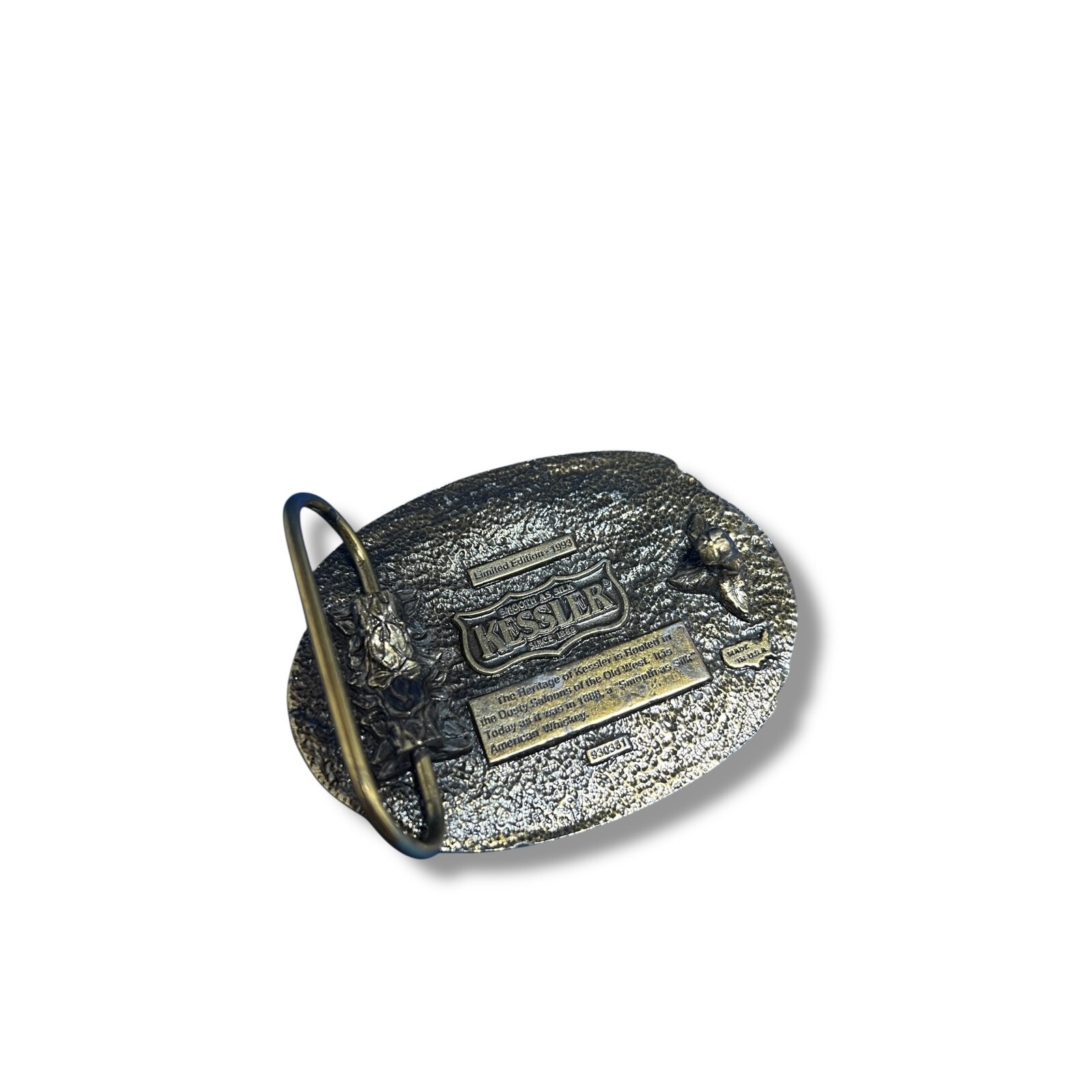 Vintage Kessler American Whiskey Belt Buckle 1993 Limited Edition “Spirit of KY »