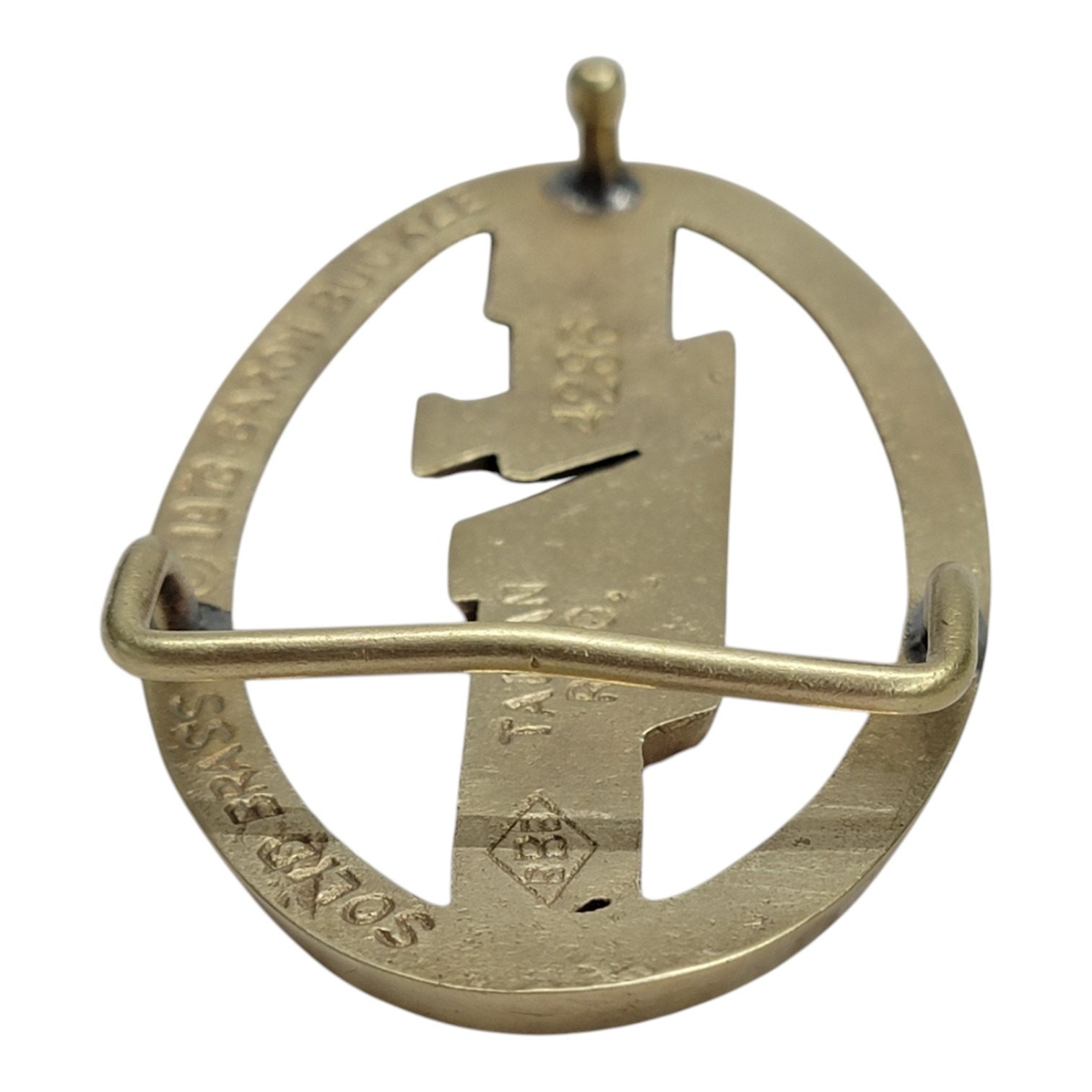 Vintage 1978 Bob Seger Solid Brass Belt Buckle Baron Buckle Rock Band Logo 70s